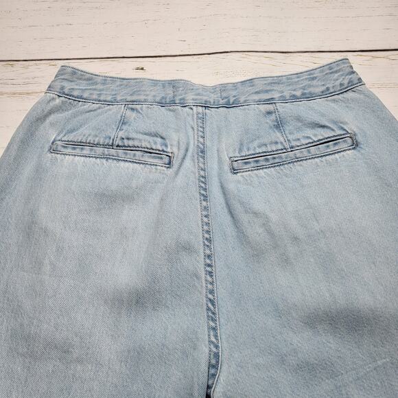 Madewell Curvy Harlow Wide Leg Airy Trouser Jeans Light Noll Wash Baggy 27 - Picture 6 of 12